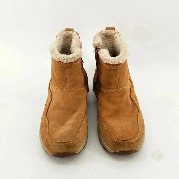 EARTH WINTER LEATHER ANKLE BOOTS - Picture 2 of 6